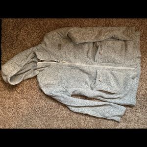 Grey Cream-ish The North Face Zip Up Sweater